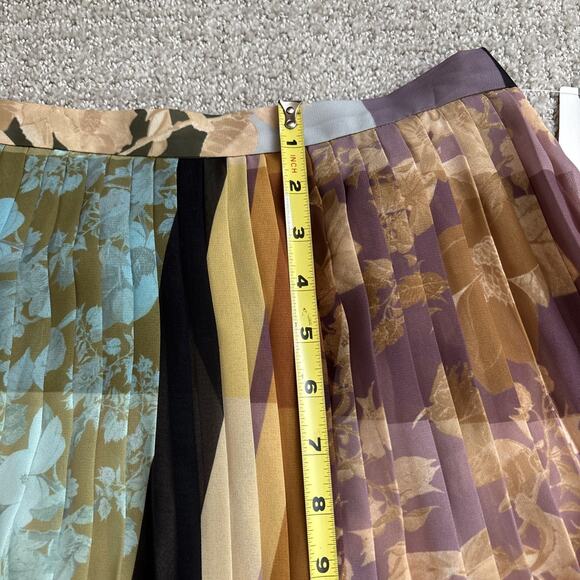 Anthropologie Maeve Consuela Pleated Maxi Skirt Pull-On Womens Size 8 NWT - Picture 7 of 11